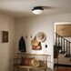 Bretta 2 Light 13.5 inch Black Flush Mount Ceiling Light