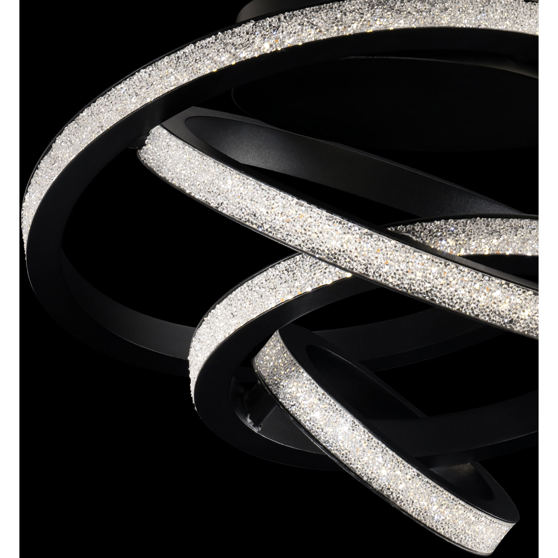 Beyond Jangle LED 28.5 inch Black Flush Mount Ceiling Light