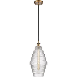 Ballston Cascade LED 8 inch Brushed Brass Mini Pendant Ceiling Light