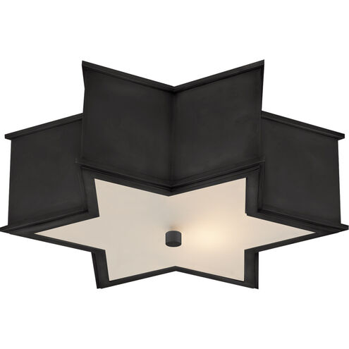 Alexa Hampton Sophia 3 Light 17 inch Gun Metal Flush Mount Ceiling Light