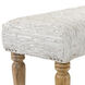 Anthracite Light Grey Upholstered Bench