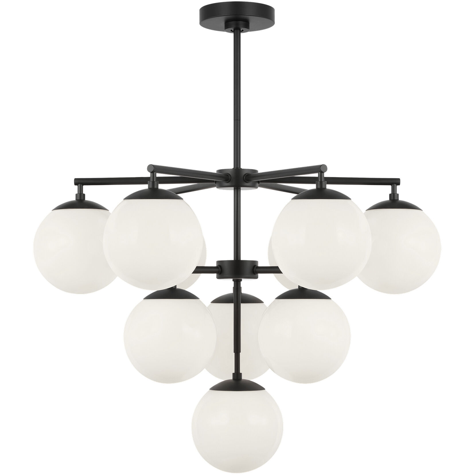 Nube LED 26 inch Midnight Black Chandelier Ceiling Light