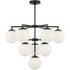 Nube LED 26 inch Midnight Black Chandelier Ceiling Light