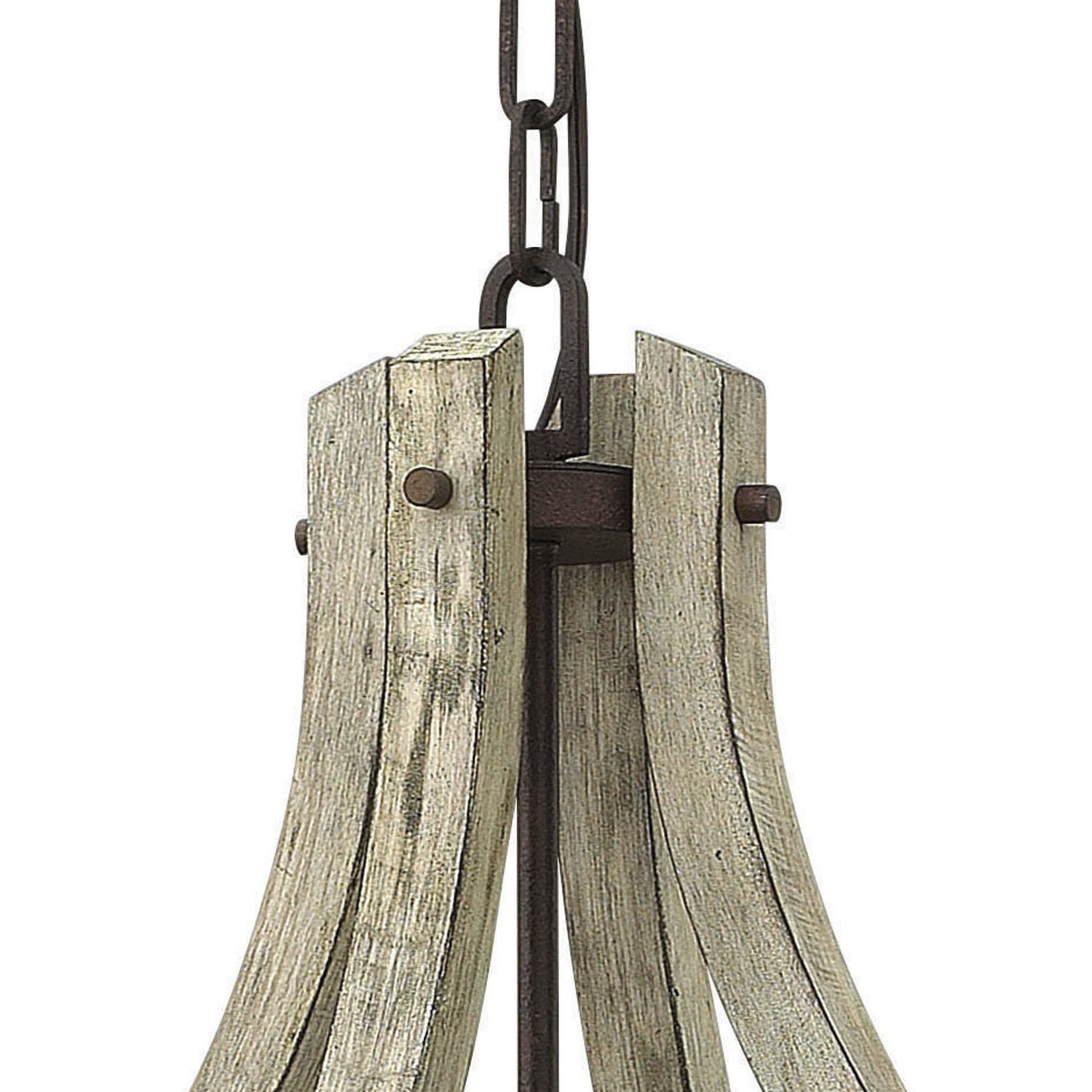 Middlefield LED 22 inch Iron Rust Chandelier Ceiling Light