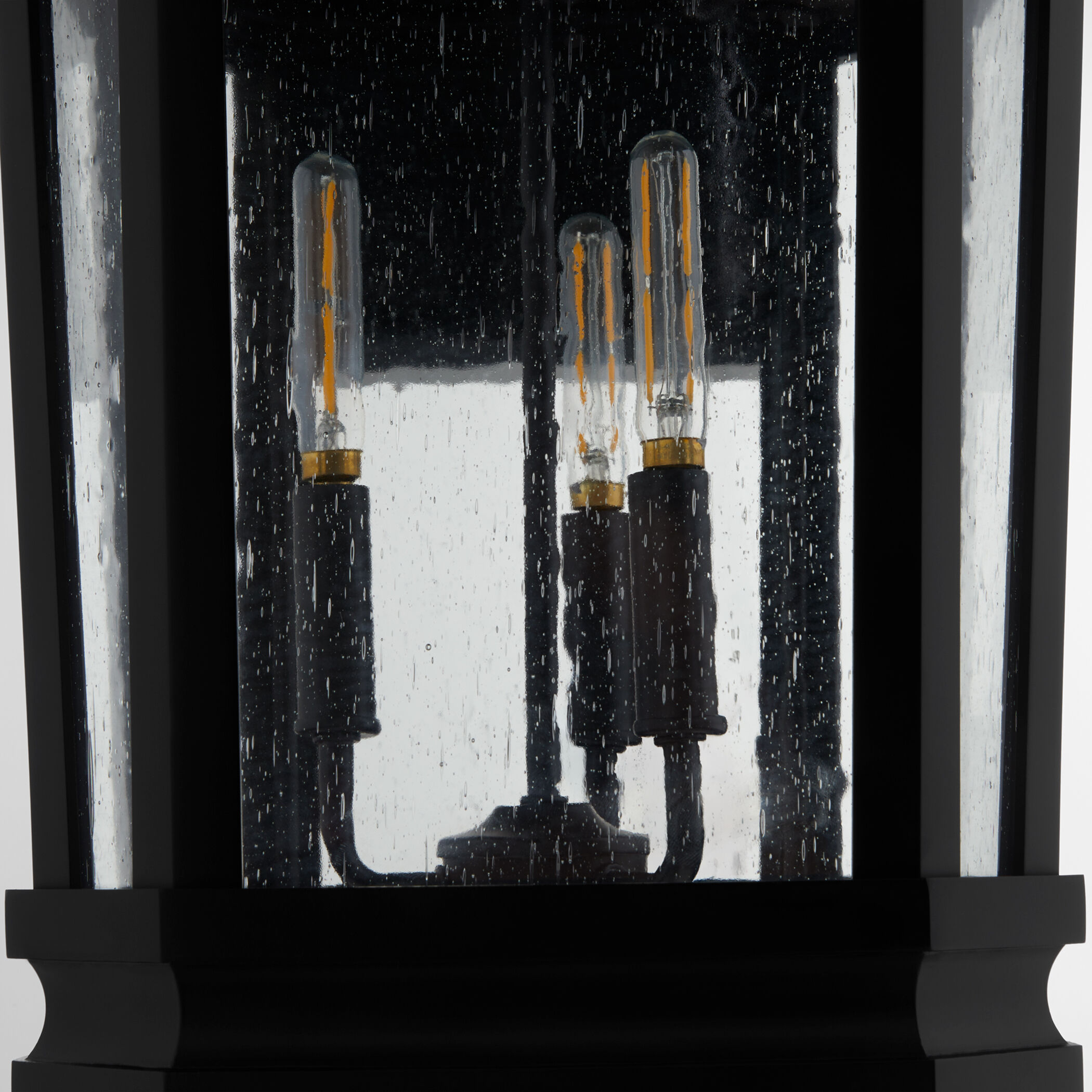 Murphy 3 Light 24 inch Matte Black Outdoor Wall Lantern