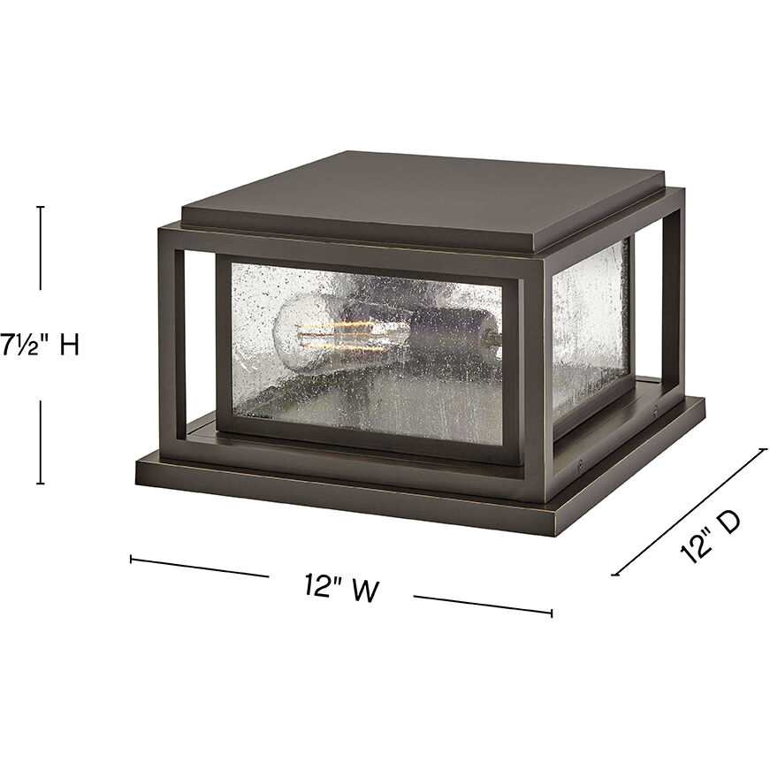 Coastal Elements Estate Series Republic LED 12 inch Oil Rubbed Bronze Outdoor Pier Mount Lantern