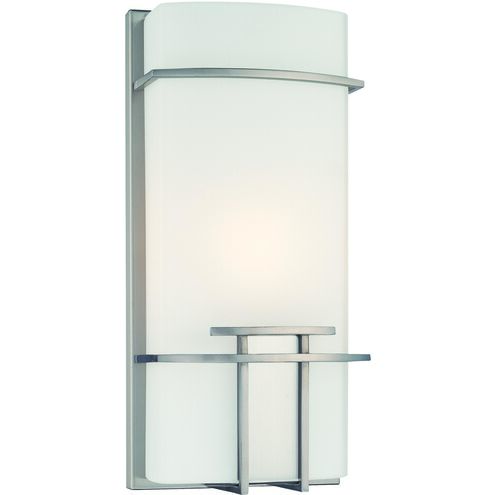 John 1 Light 6.25 inch Brushed Nickel ADA Wall Sconce Wall Light in Incandescent