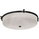 Clouds 1 Light 20.75 inch Matte Black Flush-Mount Ceiling Light, Round