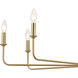 Pallas 8 Light 42.75 inch Brushed Natural Brass Chandelier Ceiling Light