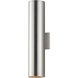 Outpost 2 Light 22 inch Brushed Aluminum Outdoor Wall Mount