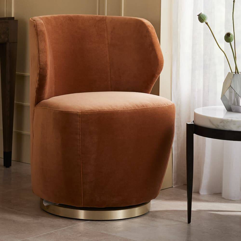 Poppy Cider Swivel Chair