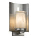 Lumenaria LED 12.75 inch Brushed Nickel Outdoor Wall Sconce in 700 Lm LED