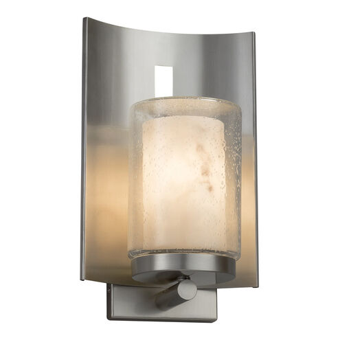 Lumenaria LED 12.75 inch Brushed Nickel Outdoor Wall Sconce in 700 Lm LED