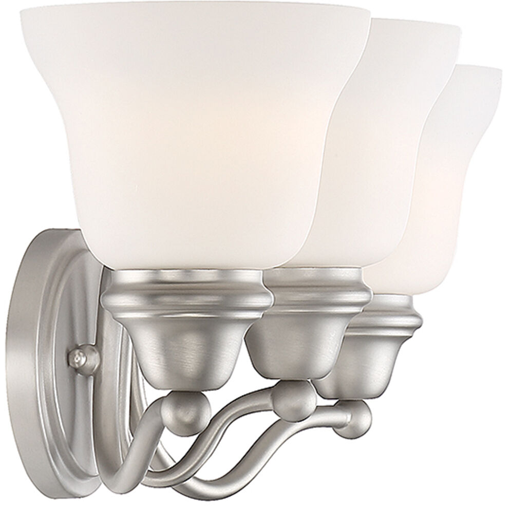 Yates 3 Light 22.75 inch Pewter Bathroom Vanity Light Wall Light, Essentials