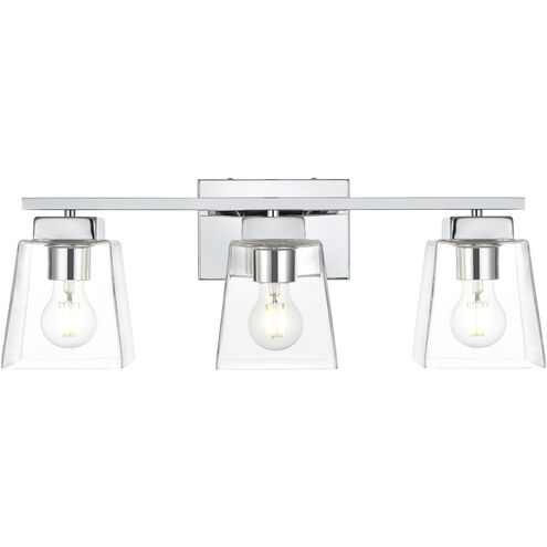 Merrick 3 Light 23 inch Chrome Bath Sconce Wall Light