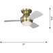 Ikon 32 inch Matte White Ceiling Fan