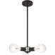 Copenhagen 3 Light 13 inch Black Mini Chandelier Ceiling Light