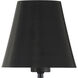 Xavier 2 Light 42 inch Matte Black Linear Chandelier Ceiling Light
