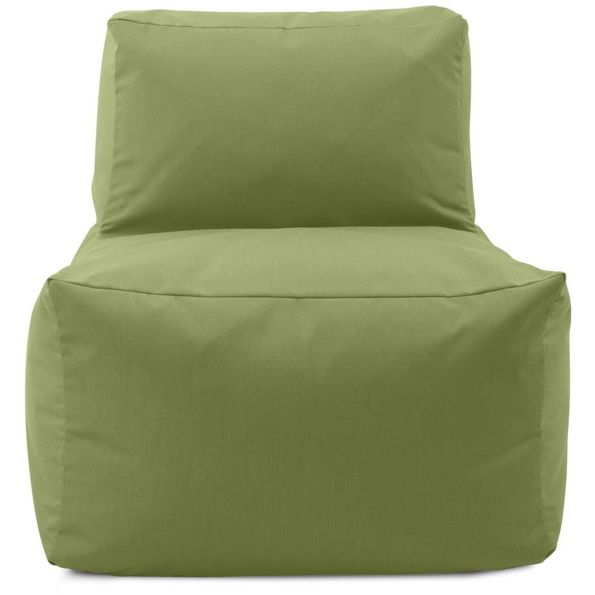 Seascape Moss Outdoor Pouf Chair Cover