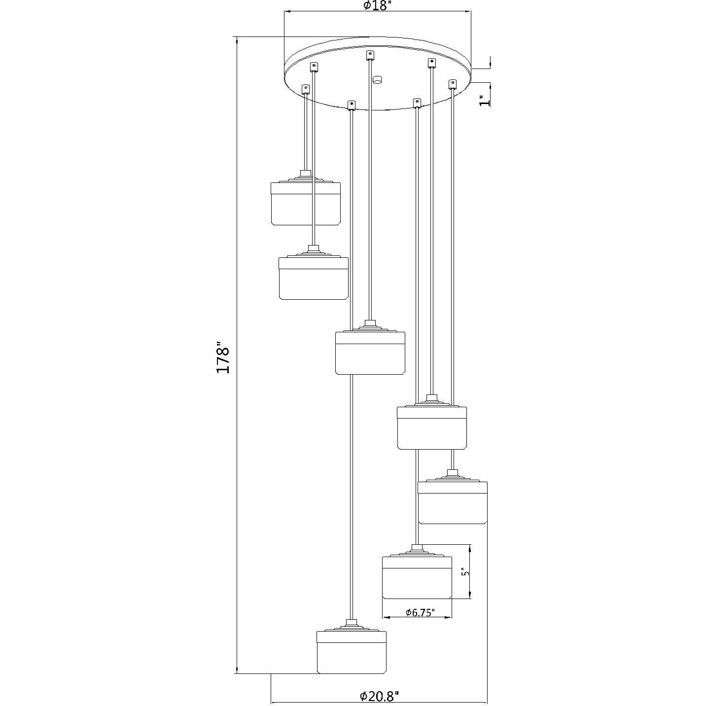 Renaud LED 21 inch Modern Gold Chandelier Ceiling Light