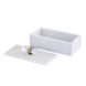 Lieto 10.25 X 4.75 inch White with Gold Box, Large