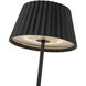 Dario 14.75 inch 3 watt Black Table Lamp Portable Light