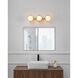 Parker 3 Light 24 inch Champagne Gold Vanity Light Wall Light