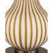 Striae 30.75 inch 100 watt Yellow and Off-White Table Lamp Portable Light