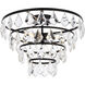 Ella 3 Light 16 inch Black Flush Mount Ceiling Light
