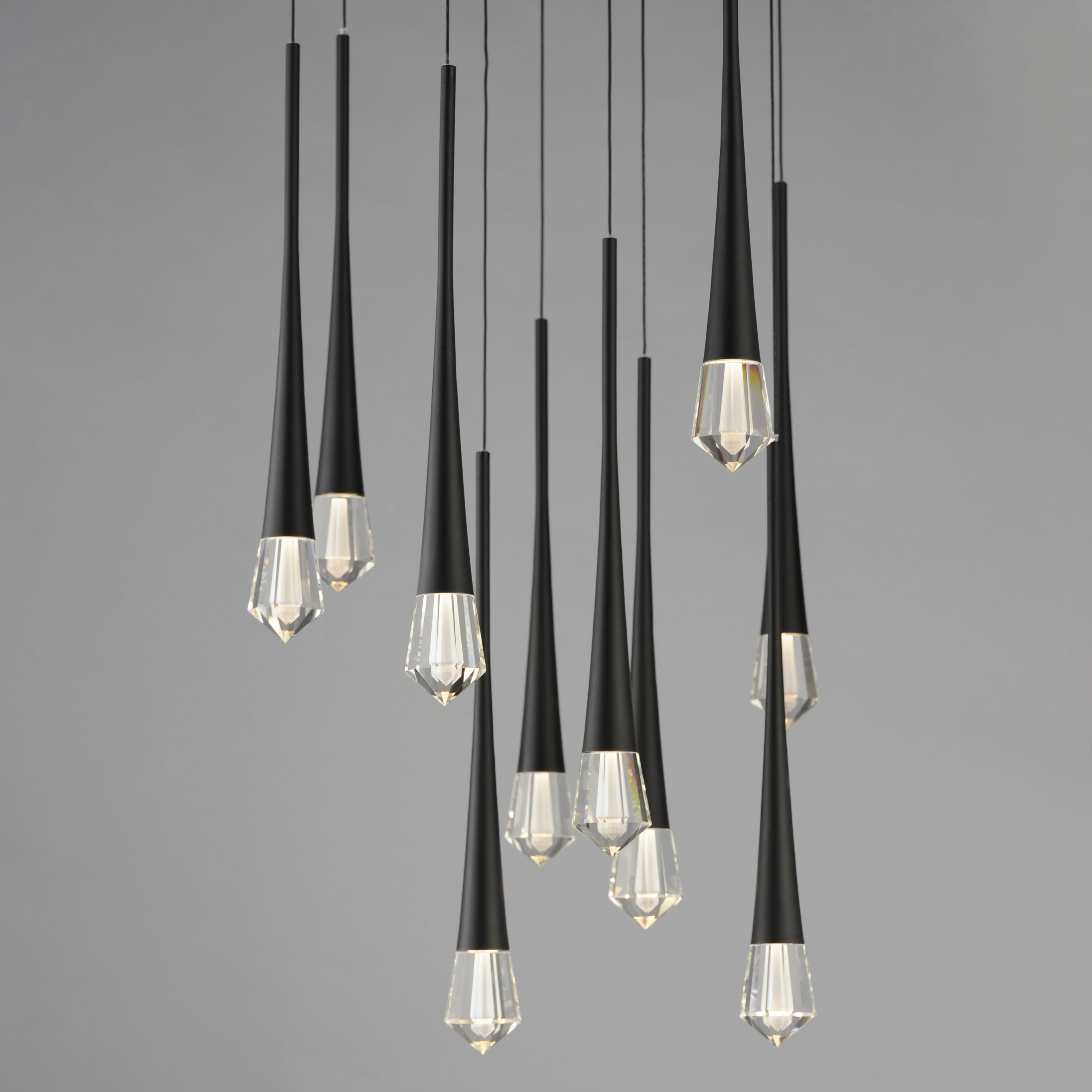 Pierce LED 24.75 inch Black Multi-Light Pendant Ceiling Light