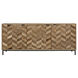 Herringbone 76.5 X 20 inch Matte Black Sideboard