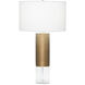 Sage 30.75 inch 150.00 watt Antique Brass Table Lamp Portable Light in 31, Finely Ribbed Surface