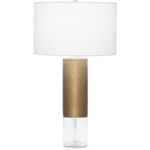 Sage 30.75 inch 150.00 watt Antique Brass Table Lamp Portable Light in 31, Finely Ribbed Surface