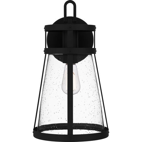 Barber 1 Light 17 inch Matte Black Outdoor Wall Lantern