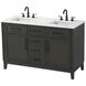 Virginia 54 X 35 inch Mocha Brown Bathroom Vanity Cabinet