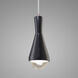 Radiance Collection LED 5 inch White Crackle with Antique Brass Pendant Ceiling Light