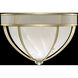 Mirage 3 Light 18.75 inch Gold Flush Mount Ceiling Light