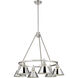 Yep Orwell 29 inch 60.00 watt Pewter Chandelier Ceiling Light in Chrome