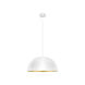 Gaetano LED 32 inch White Gold/Leaf Bowl Pendant Ceiling Light