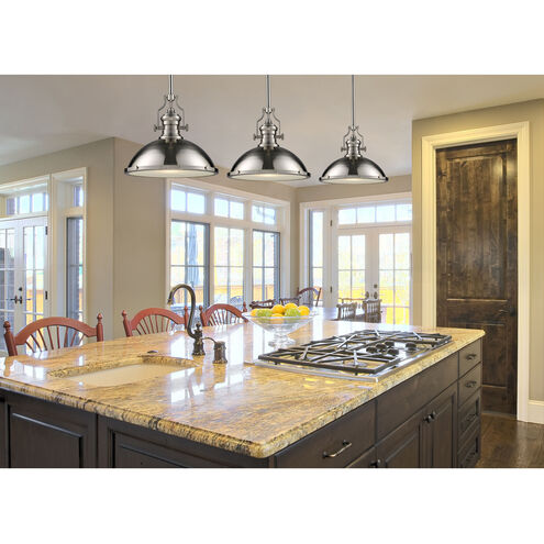 Chadwick 1 Light 17 inch Polished Nickel Pendant Ceiling Light in Incandescent