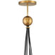 Lisa McDennon Skye 6 Light 24 inch Heritage Brass Indoor Chandelier Ceiling Light