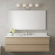 Drew & Jonathan Toffino 4 Light 36 inch Brushed Nickel Vanity Light Wall Light in Clear Crackle Glass