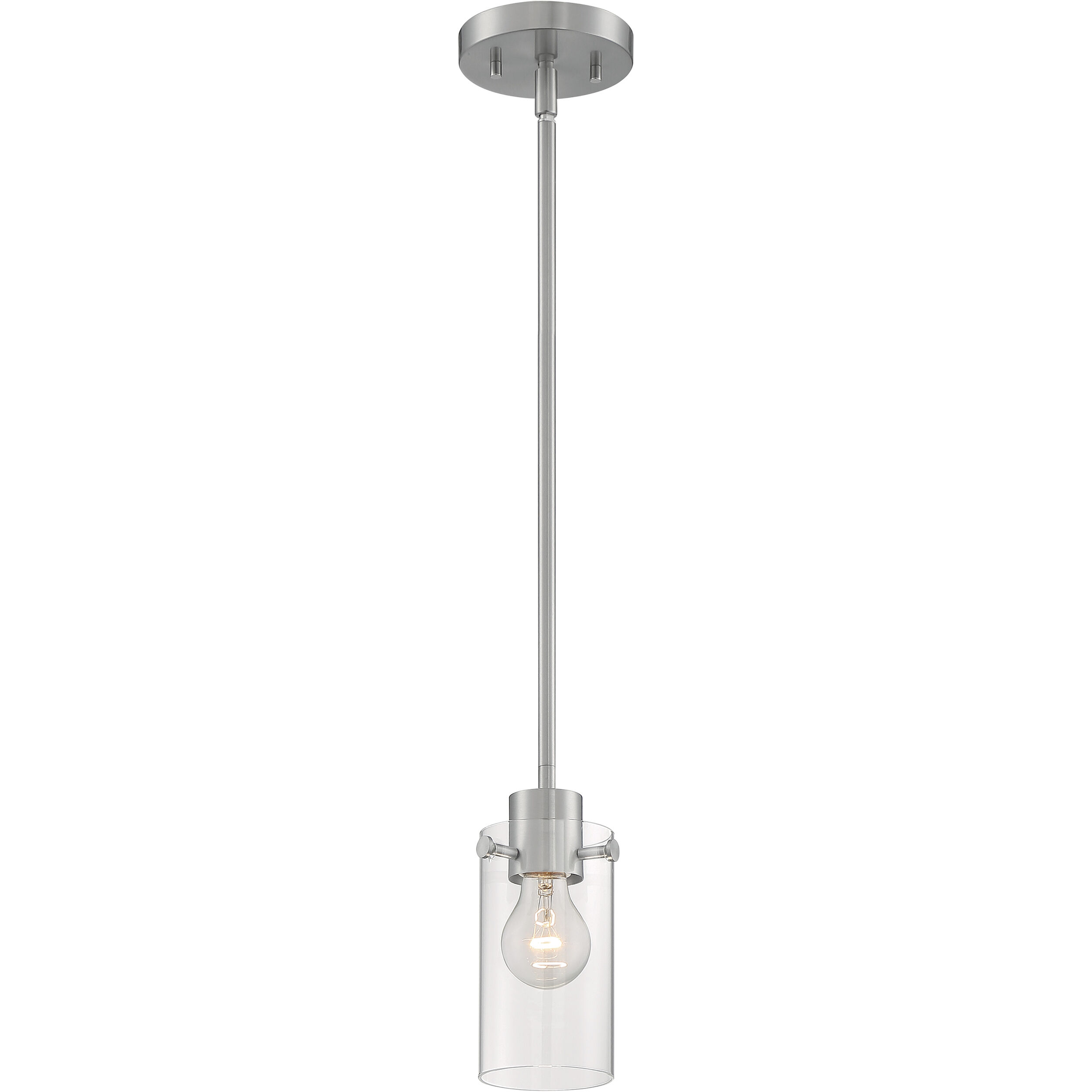 Sommerset 1 Light 5 inch Brushed Nickel Pendant Ceiling Light