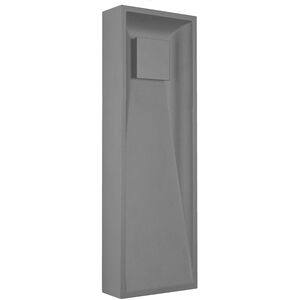 Baltic LED 18 inch Grey Outdoor Wall Sconce in Gray