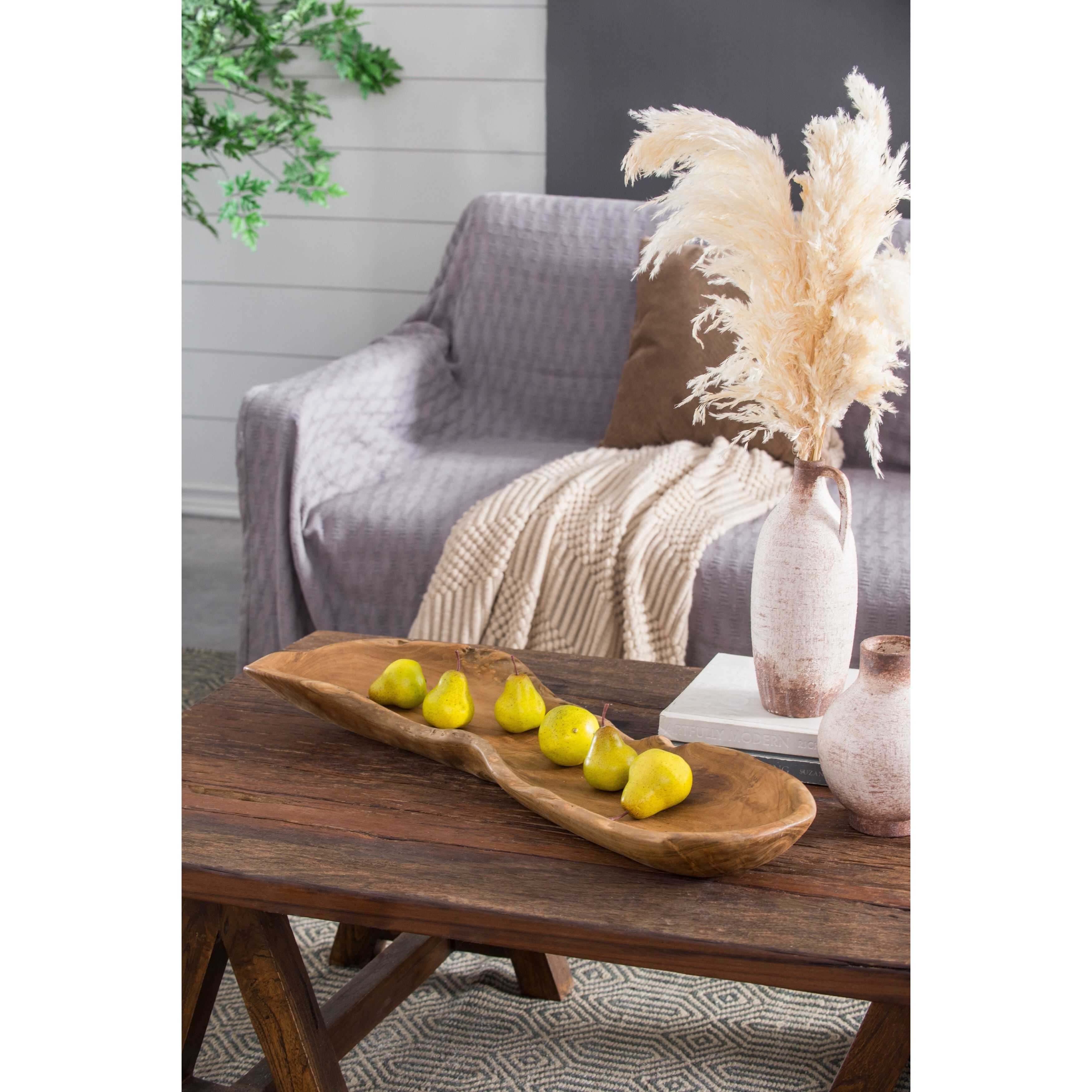 Anita 30.7 X 9.1 inch Brown Decorative Plate