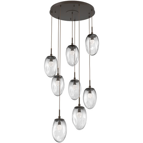 Meteo LED LED Flat Bronze Chandelier Ceiling Light, Round Multi-Port