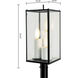 Back Bay 3 Light 23.25 inch Matte Black Outdoor Post Light