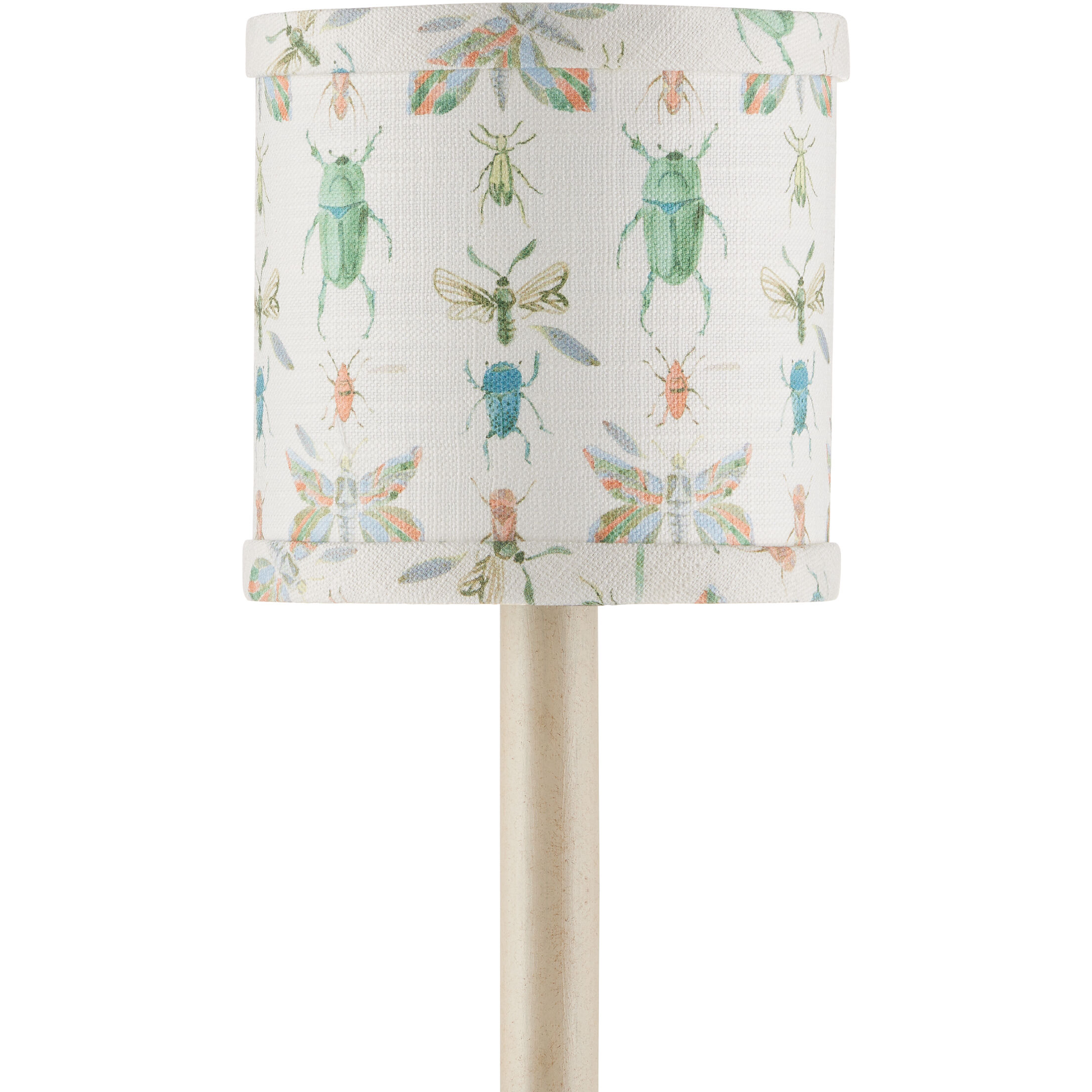 Bug Ivory/Green/Yellow/Blue/Orange Drum Chandelier Shade