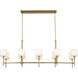 Ali 10 Light 17 inch Brushed Natural Brass Chandelier Ceiling Light