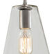Grand Central 1 Light 6 inch Polished Nickel Pendant Ceiling Light in Clear Mouth Blown